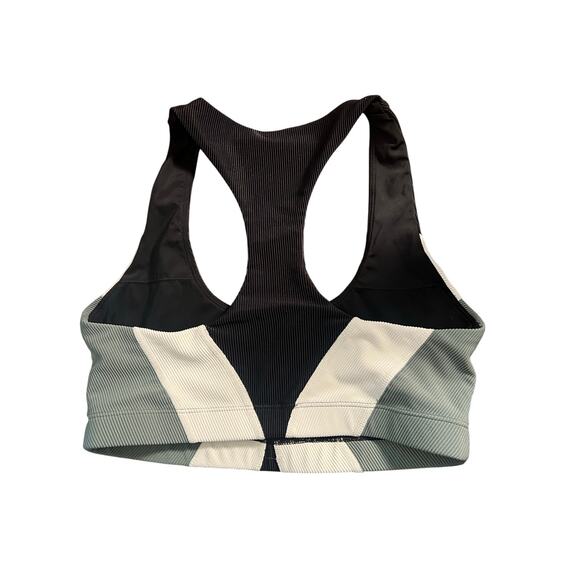 Beach Riot Shiny Ribbed Colorblock Sports Bra Size S - Picture 2 of 4